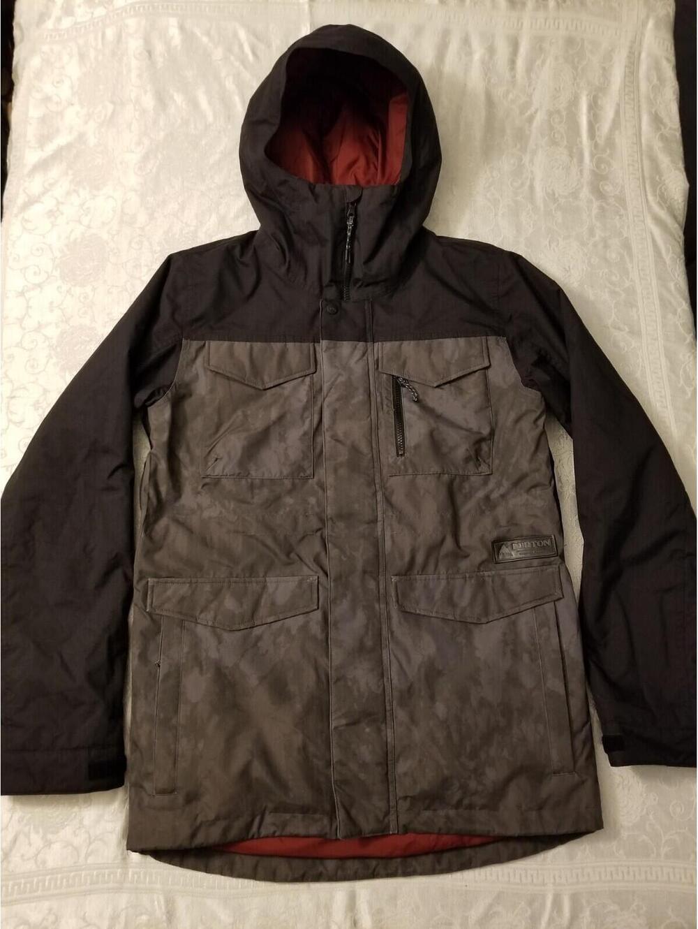 Burton Men's S MB Covert Shell JK Jacket Cloud Shadows Ski/Snowboard Gray